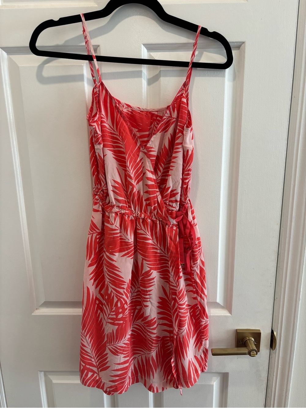 Juicy Couture 100% Silk Palm Leaf Wrap Dress